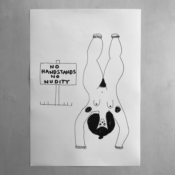 Image of ‘No Nudity’ A3 print