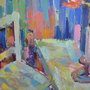 Image of 1979, Large Still Life, 'Red and Yellow Tulips.'