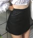 Image of Basic Black Satin Mini Skirt by GFD