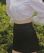 Image of Basic Black Satin Mini Skirt by GFD