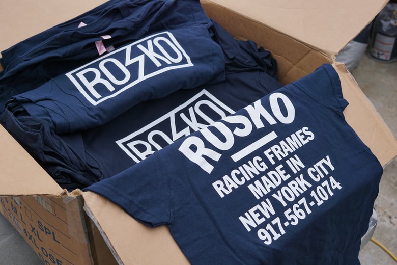 Image of *NEW* 2019 Rosko Cycles "Racing Frames" t-shirt