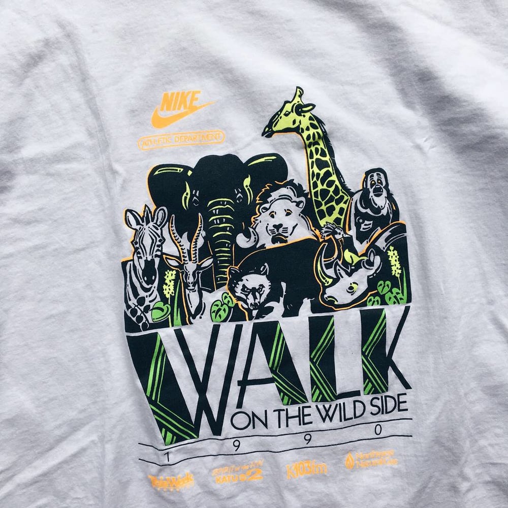 Image of Original Early 90’s 1990 Nike Walk On The Wild Side Tee.