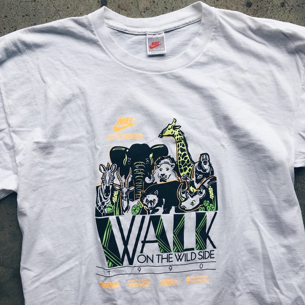 Image of Original Early 90’s 1990 Nike Walk On The Wild Side Tee.