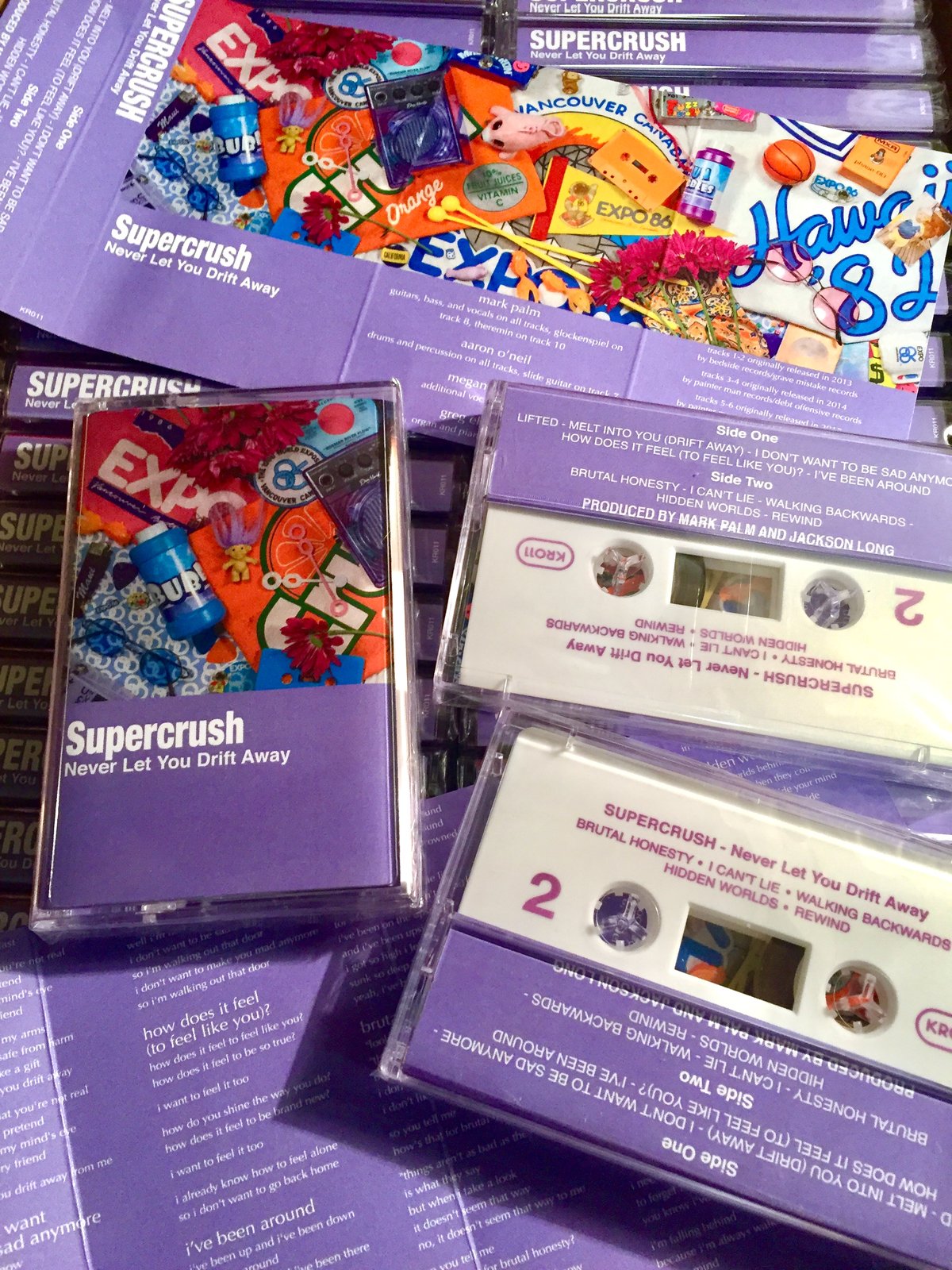 Image of SUPERCRUSH - Never Let You Drift Away cassette tape