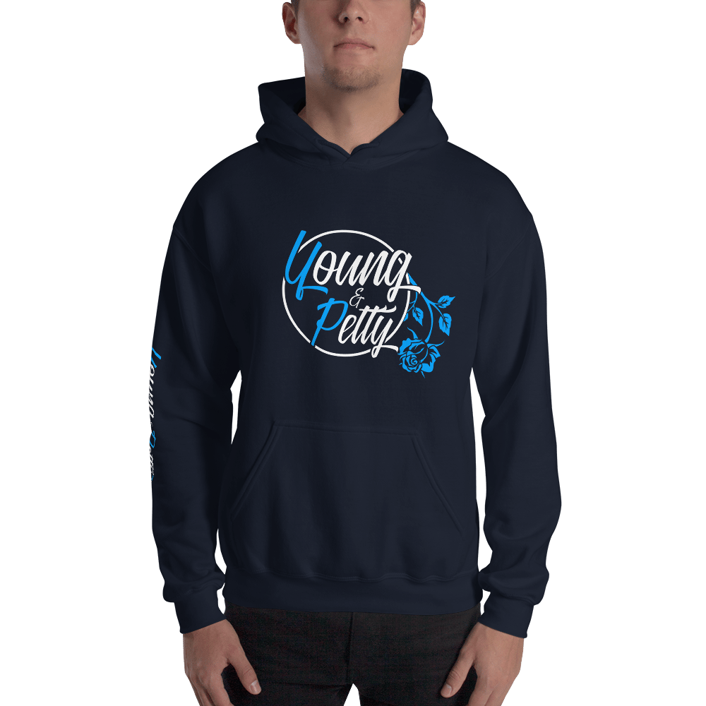 blue rose hoodie