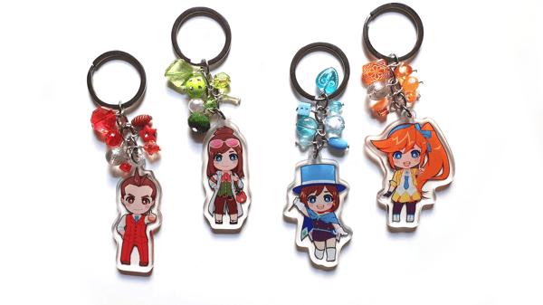 Image of Ace Attorney Charms V2 (NEW)
