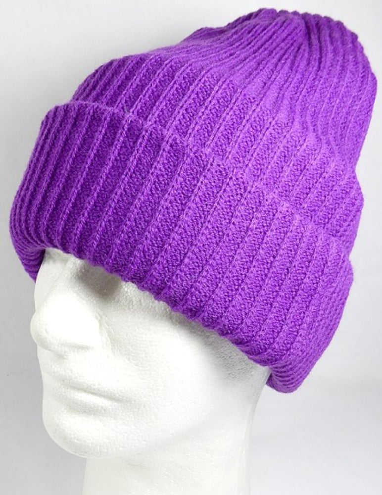 Image of Signature Purple Wool Beanie