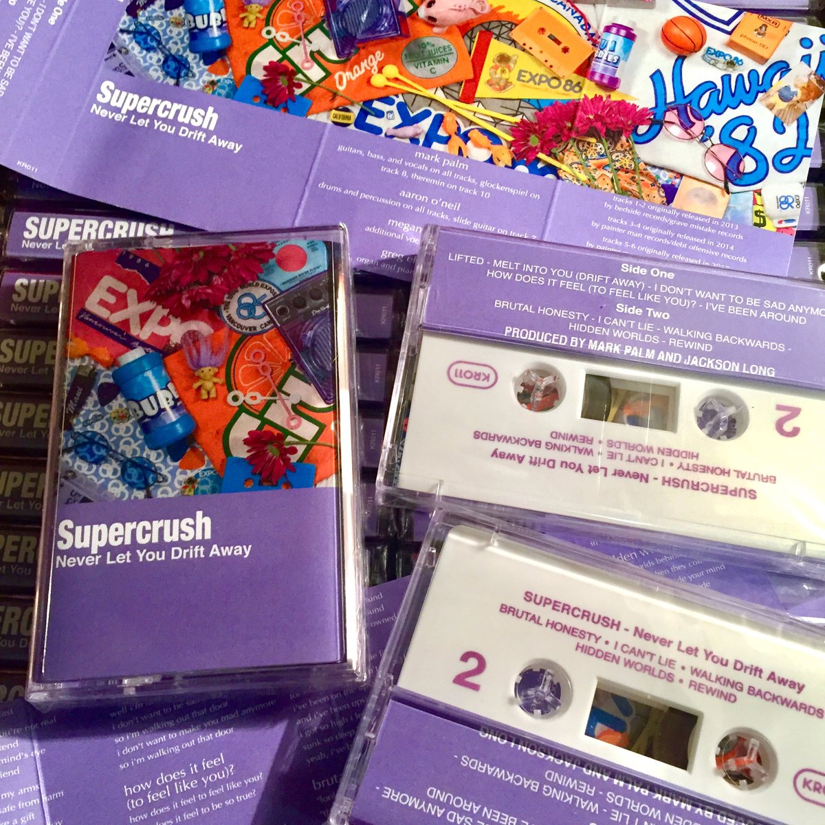 Image of SUPERCRUSH - Never Let You Drift Away cassette tape