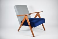 Image 1 of Fauteuil KOMPAS bicolore bleu