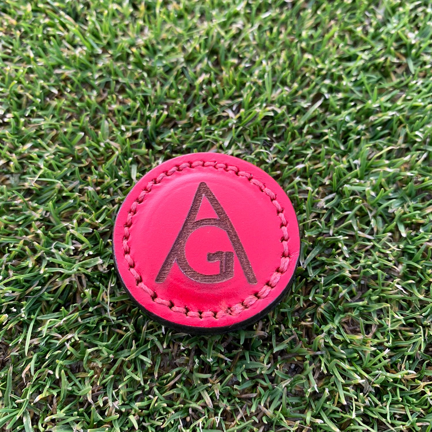 Image of Luxury Leather Golf Ball Marker