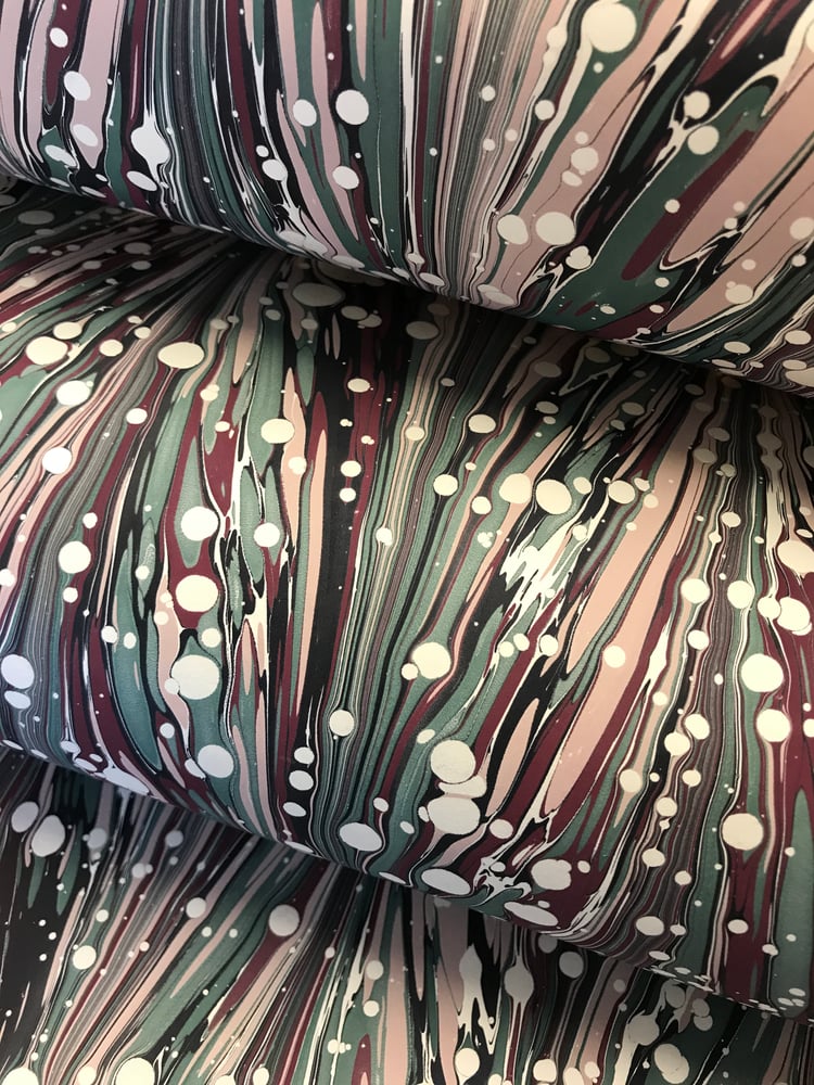 Image of Marbled Paper #28 'Zebra Marble' 
