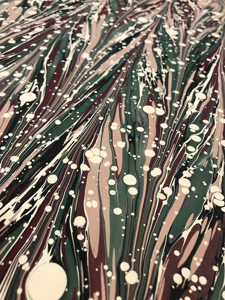 Image of Marbled Paper #28 'Zebra Marble' 