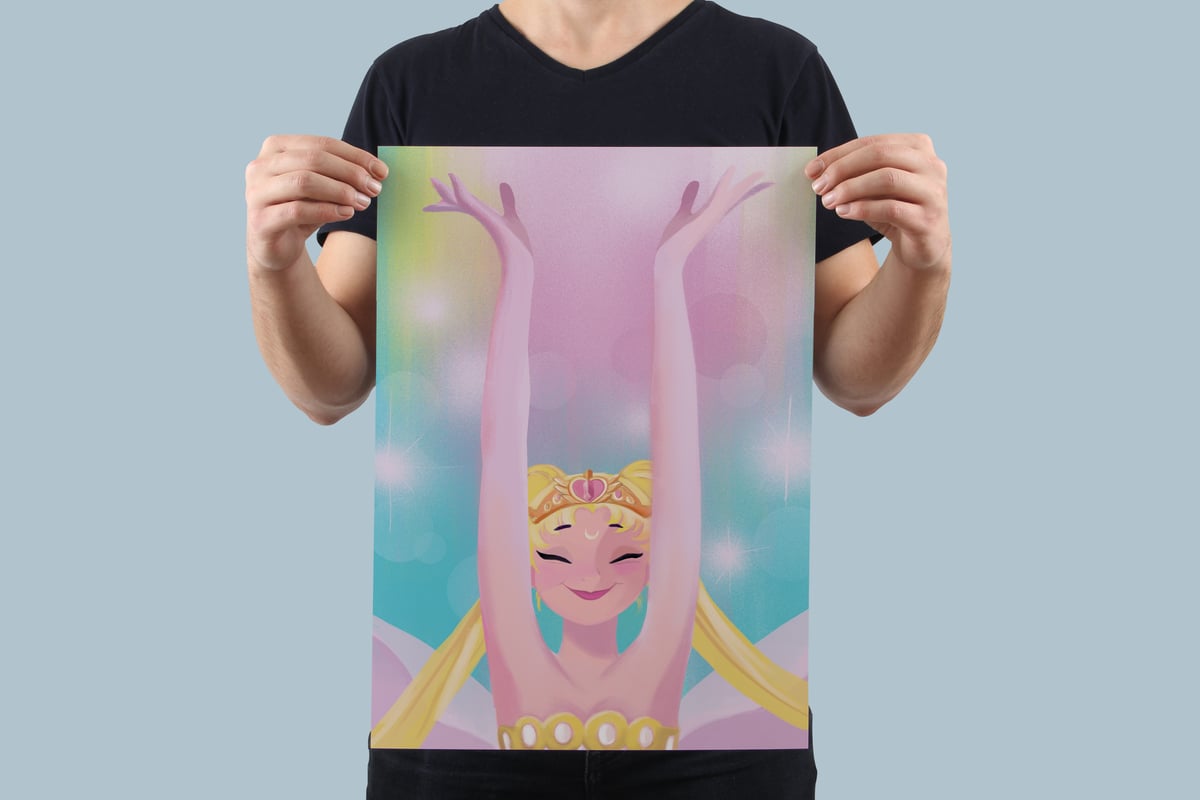 Image of Magical Girl - 11x17 Shimmer Art Print