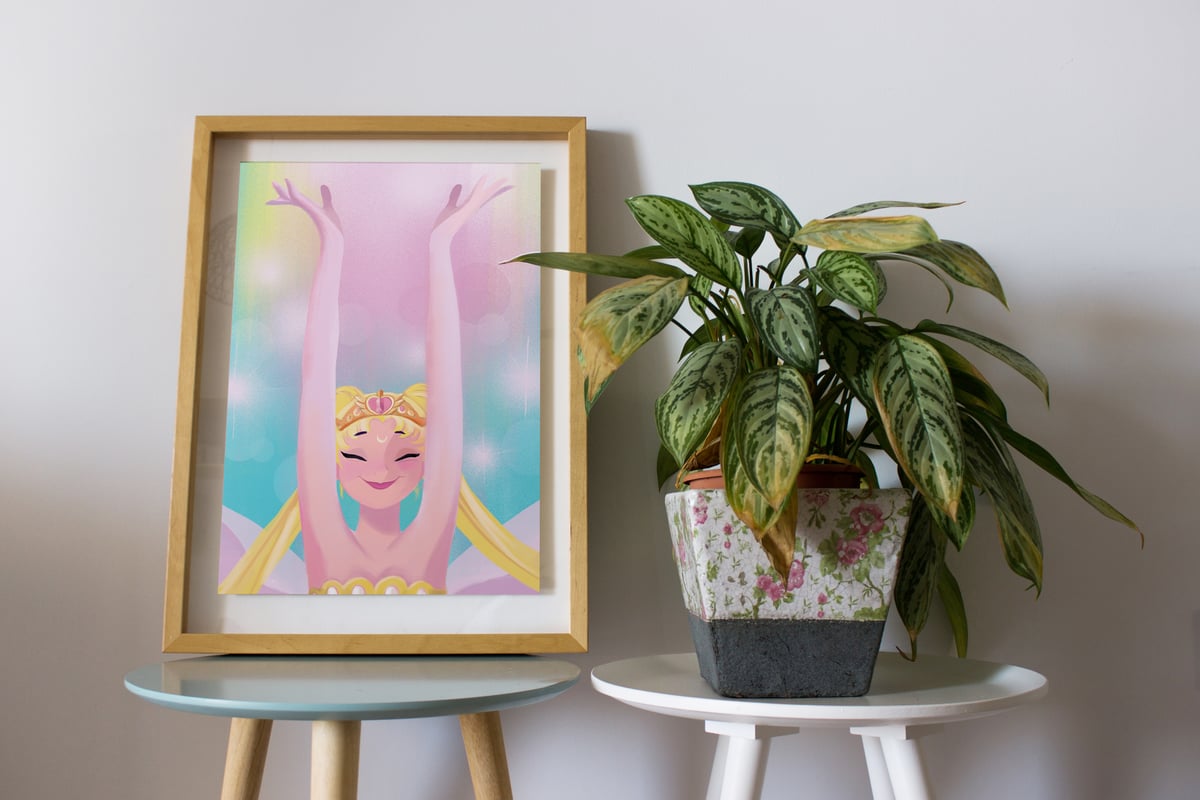 Image of Magical Girl - 11x17 Shimmer Art Print