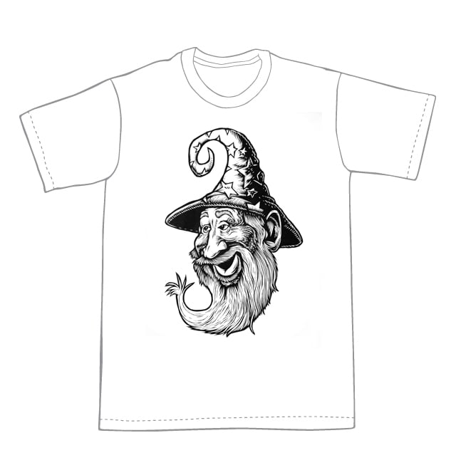 Wizard T-shirt (A3)**FREE SHIPPING**