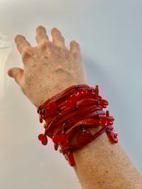 Image 3 of Leather Spaghetti Bracelet 