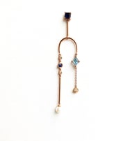 Image 1 of Blue Mobile Earring (single piece)