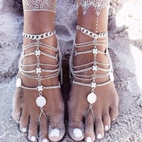 Image 3 of  Egyptian barefoot sandals Set Silver