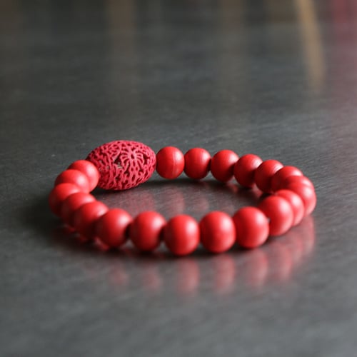Image of 3D printed bracelet OVAL.FLORAL