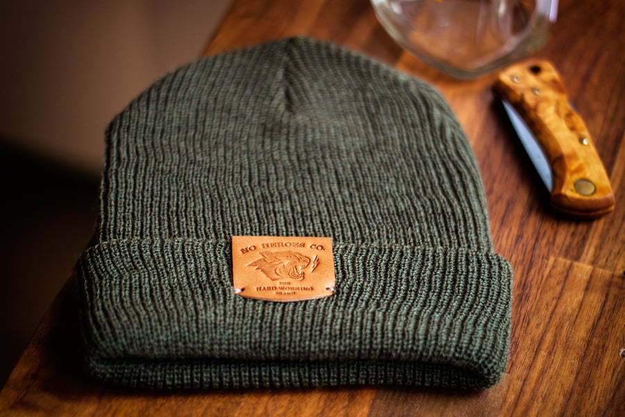 Image of The Wool Wanderer Cap (COMBAT GREEN)