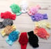 Image of Wide Nylon Burnt Flower Headbands- 12 color choices