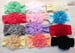 Image of Wide Nylon Burnt Flower Headbands- 12 color choices