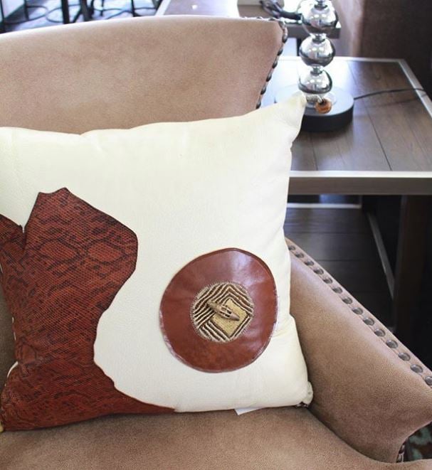 leather pillows