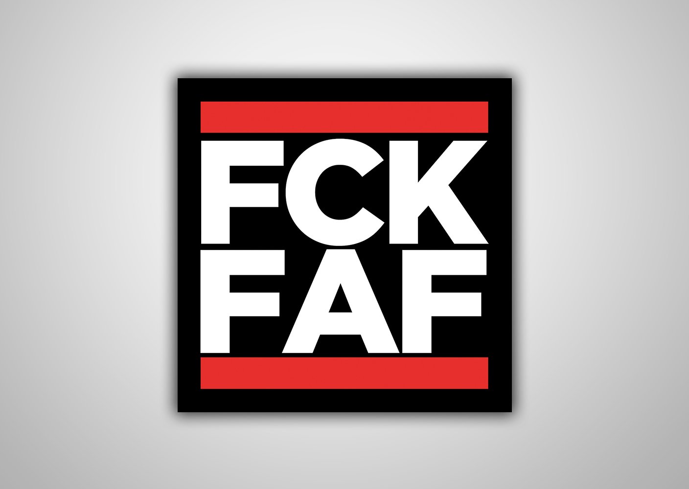 Image of 100 Autocollants "FCK FAF"