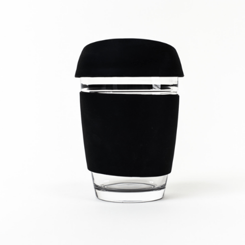 Image of 12oz Black - Wave Glass