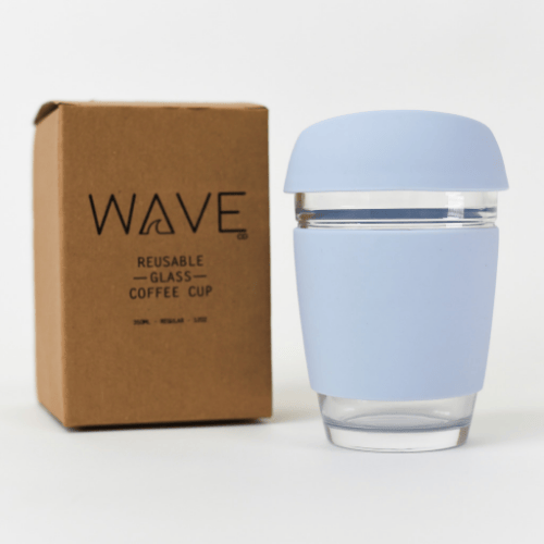 Image of 12oz Blue - Wave Glass