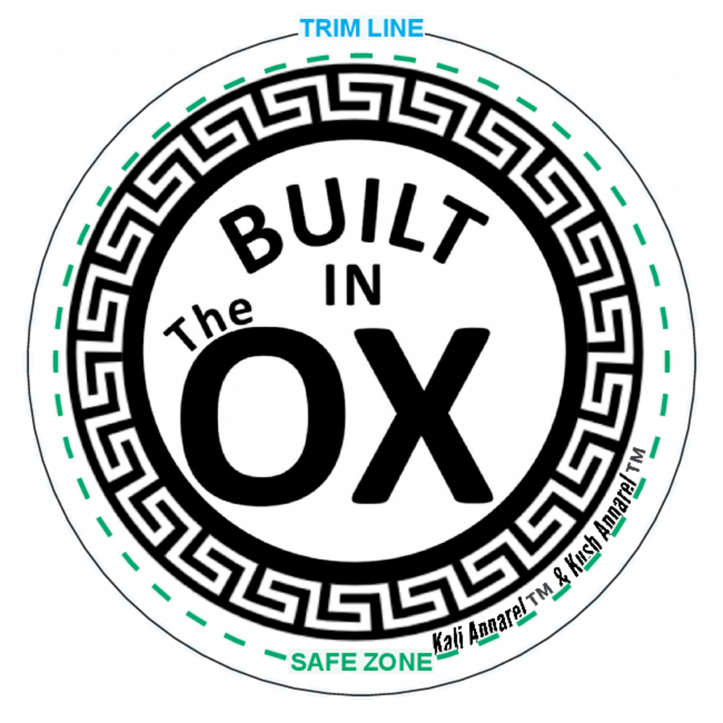 Image of Built in The OX Stickers