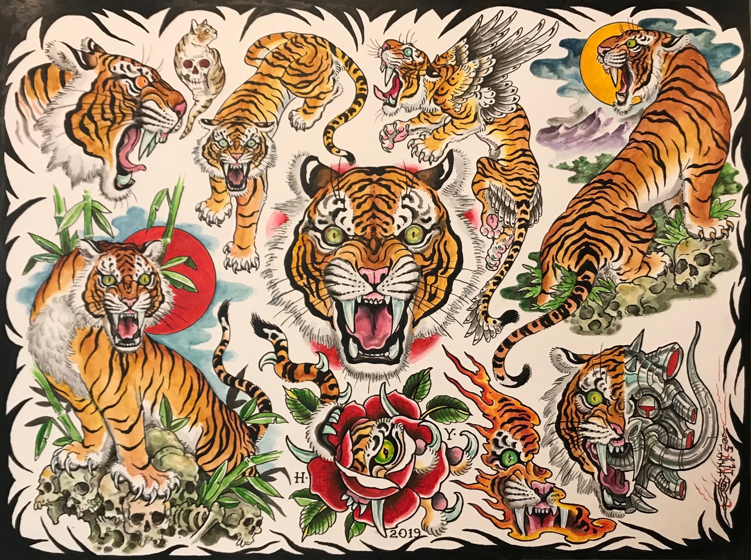 Image of Tim Lehi “Color Tiger Flash” Poster