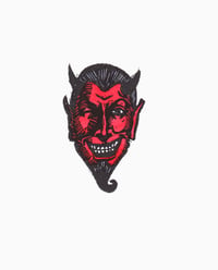 Devil - Original Linocut Print