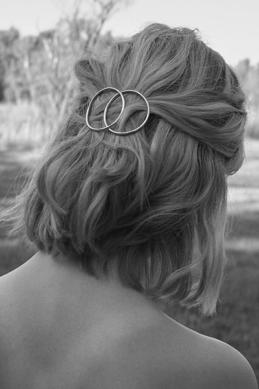 Image of SPICA hair barrette sterling silver