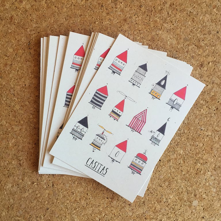 Pack of 5 casitas post cards Image 2