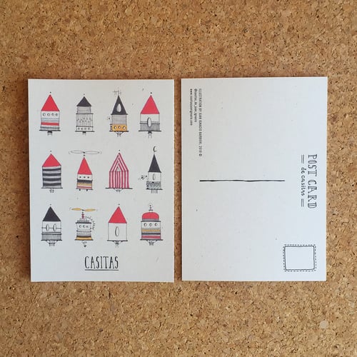 Image of Pack of 5 casitas post cards