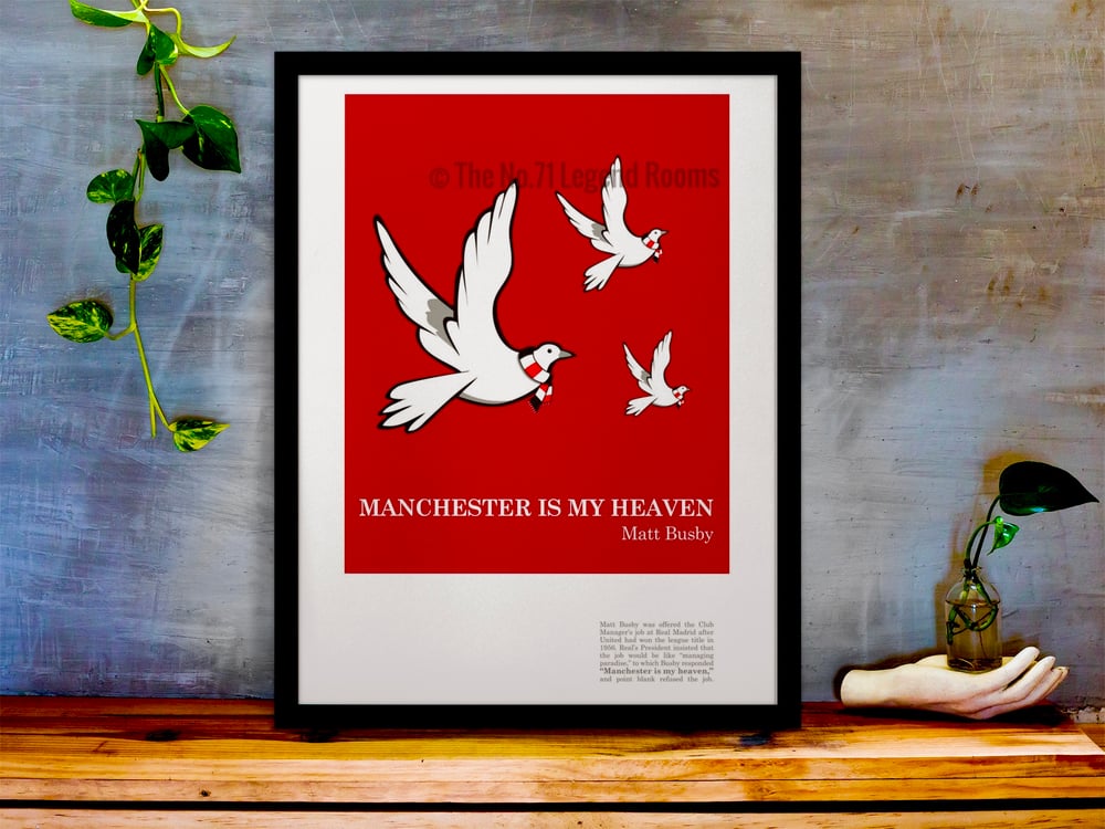 Manchester is my Heaven Art print (3 birds)