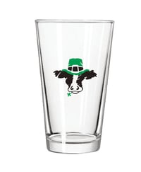 Irish Cow Drinking Glass