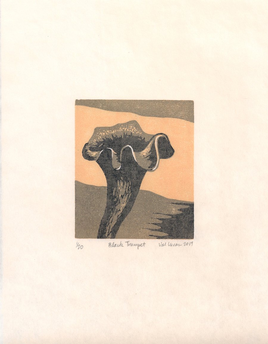 Image of Black Trumpet Print
