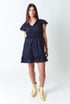 ROBE CLEA - RAYE MARINE/OR Image 3
