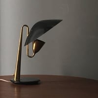 Image 5 of Italian Brass Table Lamp Attributed to Giuseppe Ostuni for OLuce, 1950s