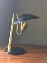 Image 1 of Italian Brass Table Lamp Attributed to Giuseppe Ostuni for OLuce, 1950s