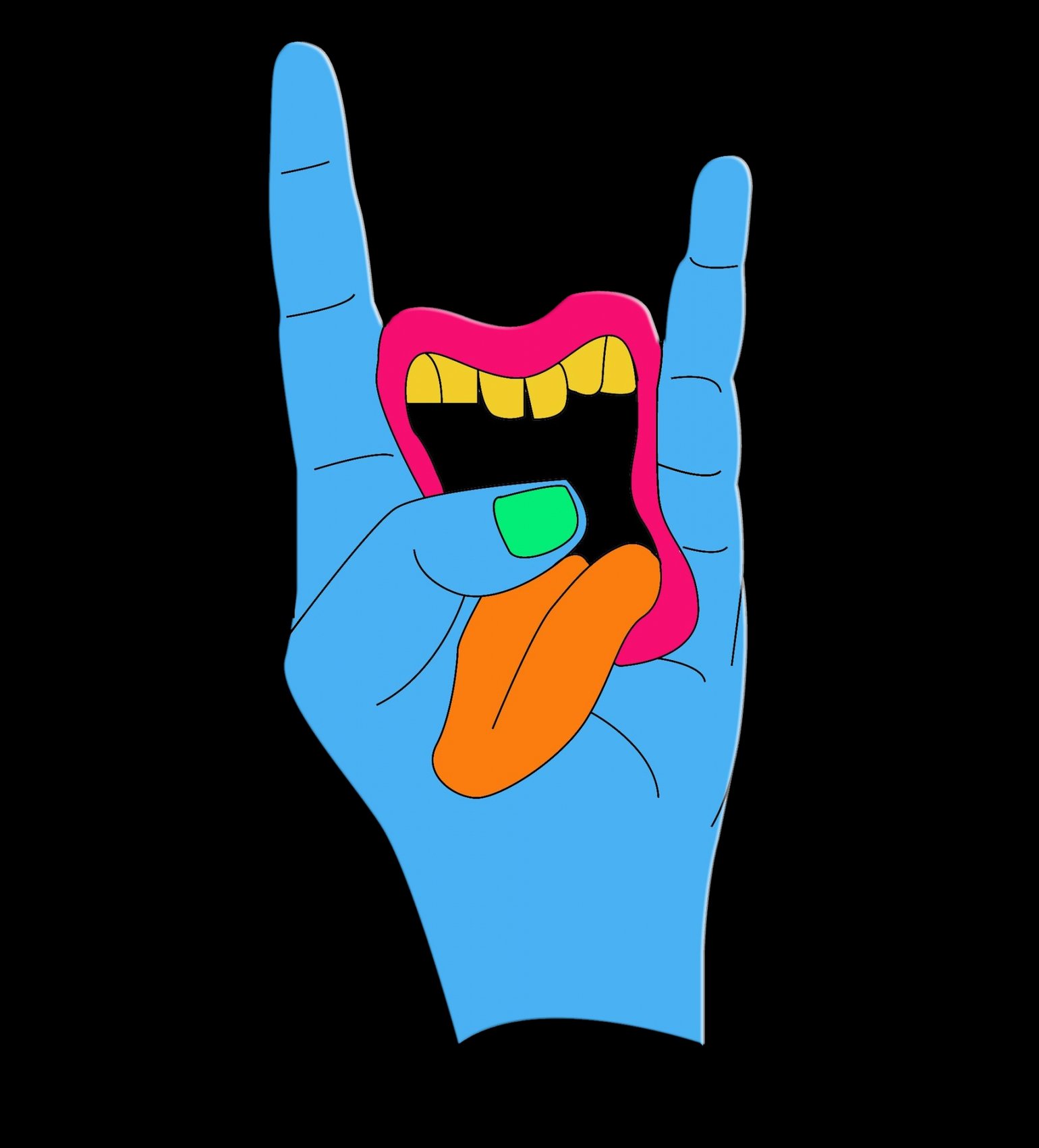 Image of Tongue Out Crew 3D Logo