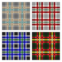 Image of Tartan Quilt Pattern - 81" x 81"