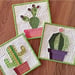 Image of Cactis Trio Quilt Block Patterns - 8" x 8"