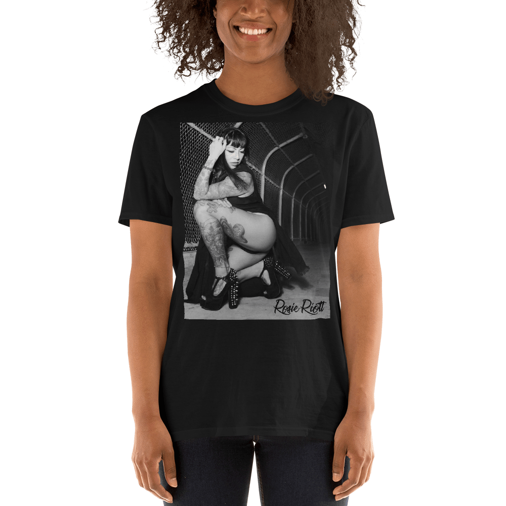 Image of Look Back At It Rosie Riott Unisex Tee in Black