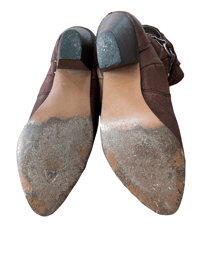 Image 3 of Vintage Leather Embellished Slouchy Cowboy Boots - 7.5 M
