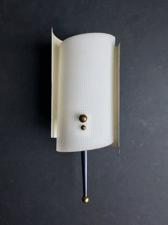 Image of Pair of Petite Mid-Century Atomic Sconces