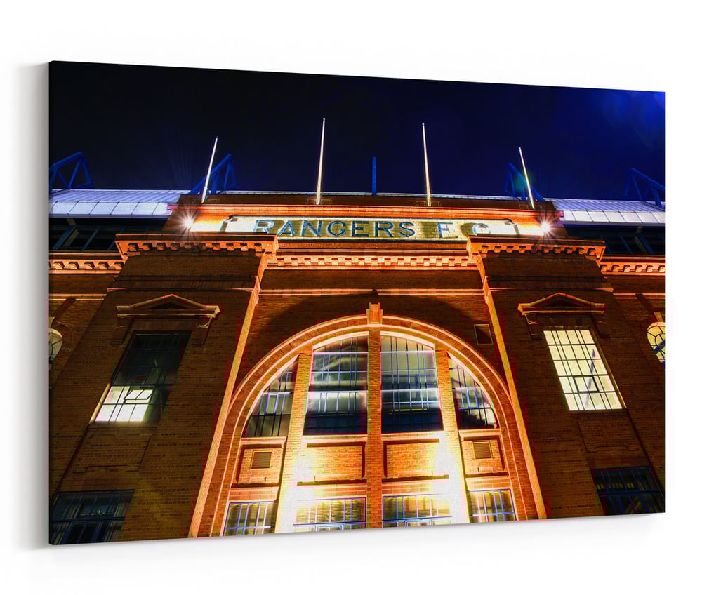 Image of Ibrox Stadium Photograph on Canvas