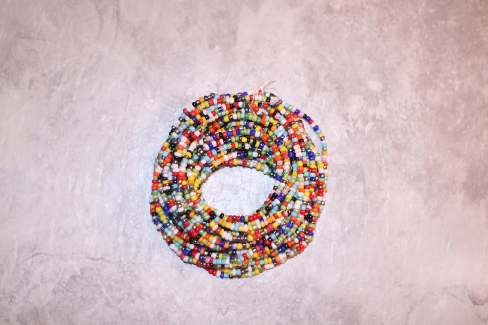 Image of Elastic Rainbow Waist bead